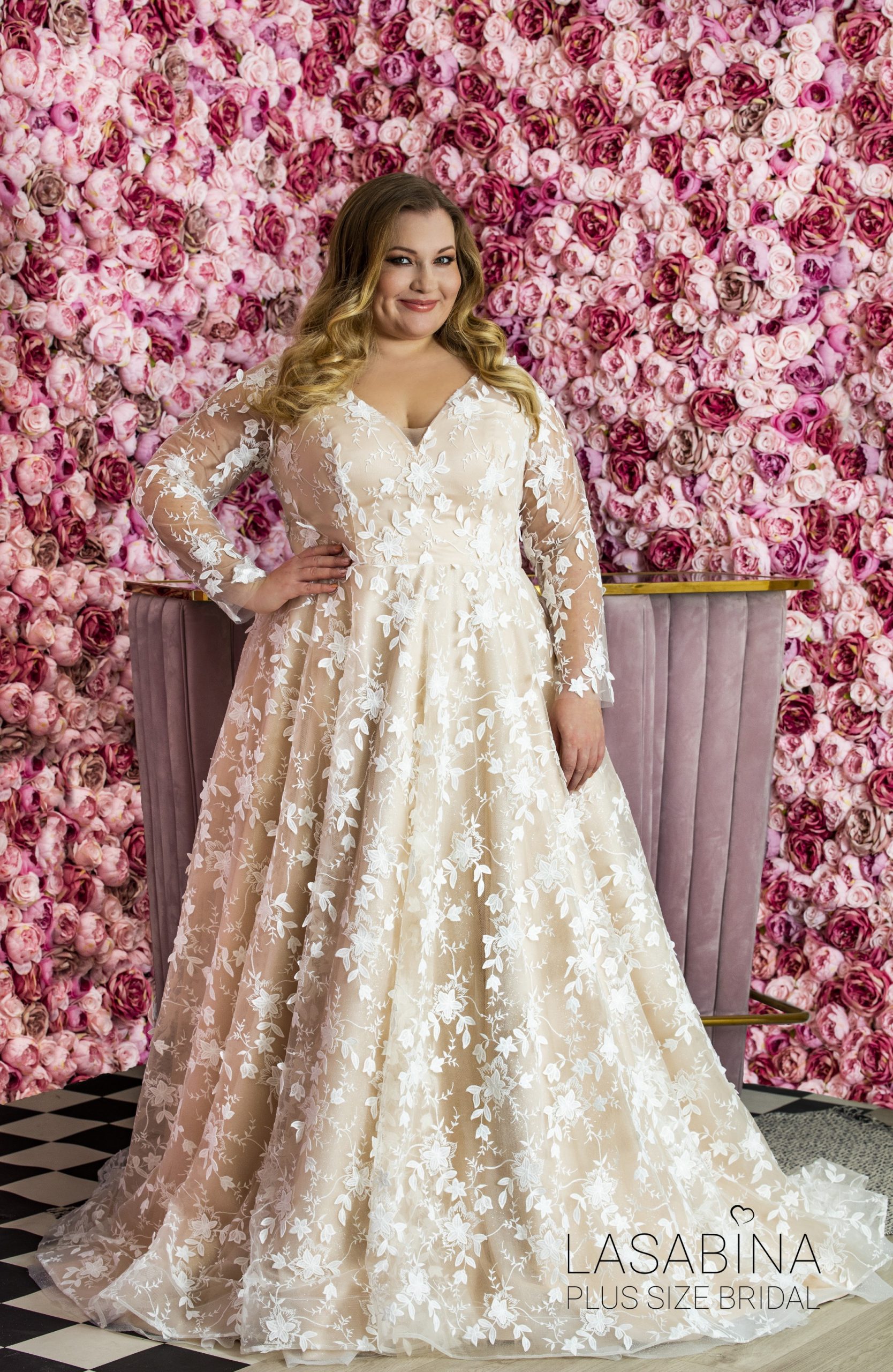 CHLOE plus size wedding dress - LASABINA Plus Size Bridal