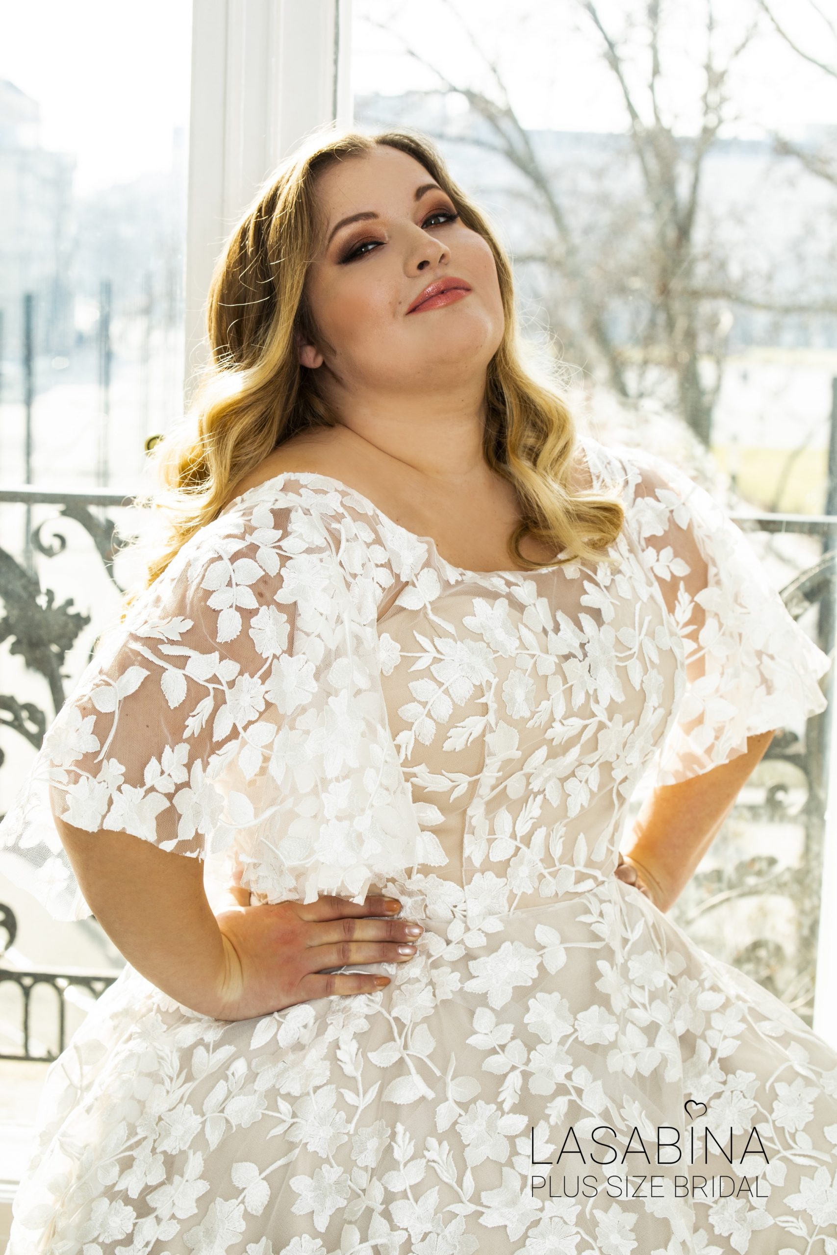 ESTELLA plus size wedding dress - LASABINA Plus Size Bridal