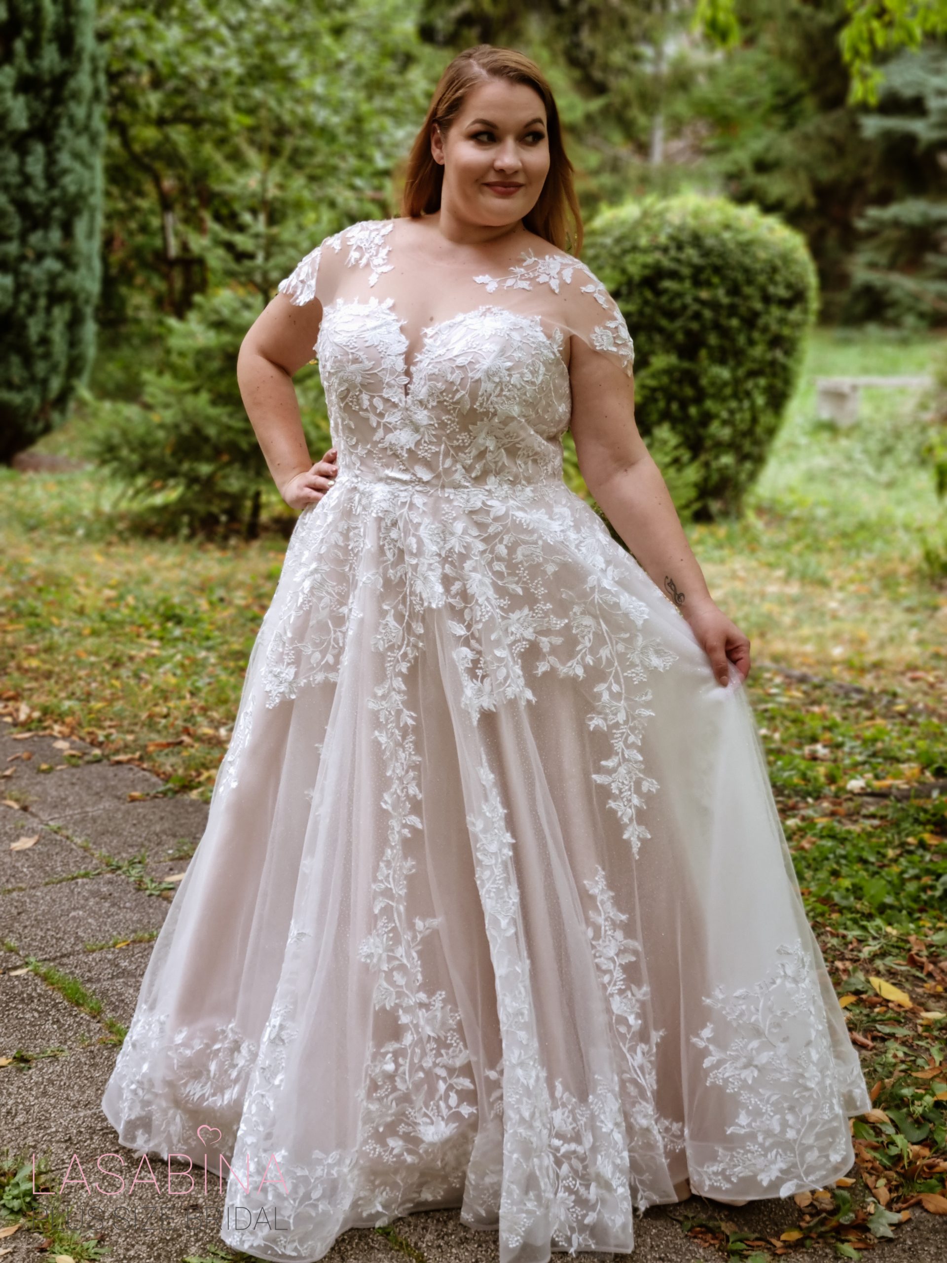 CLAUDIA plus size wedding dress - LASABINA Plus Size Bridal